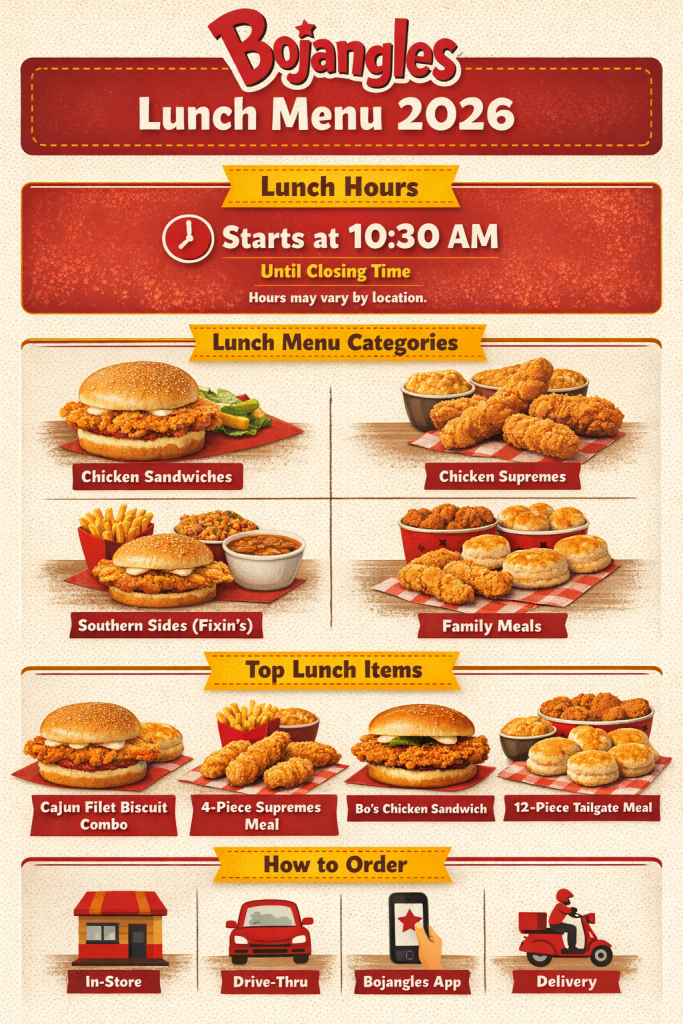 Bojangles Lunch Menu